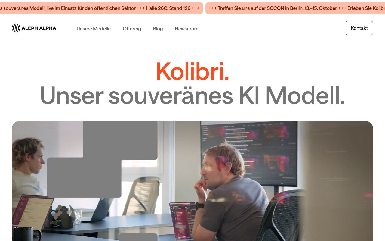 Aleph Alpha homepage