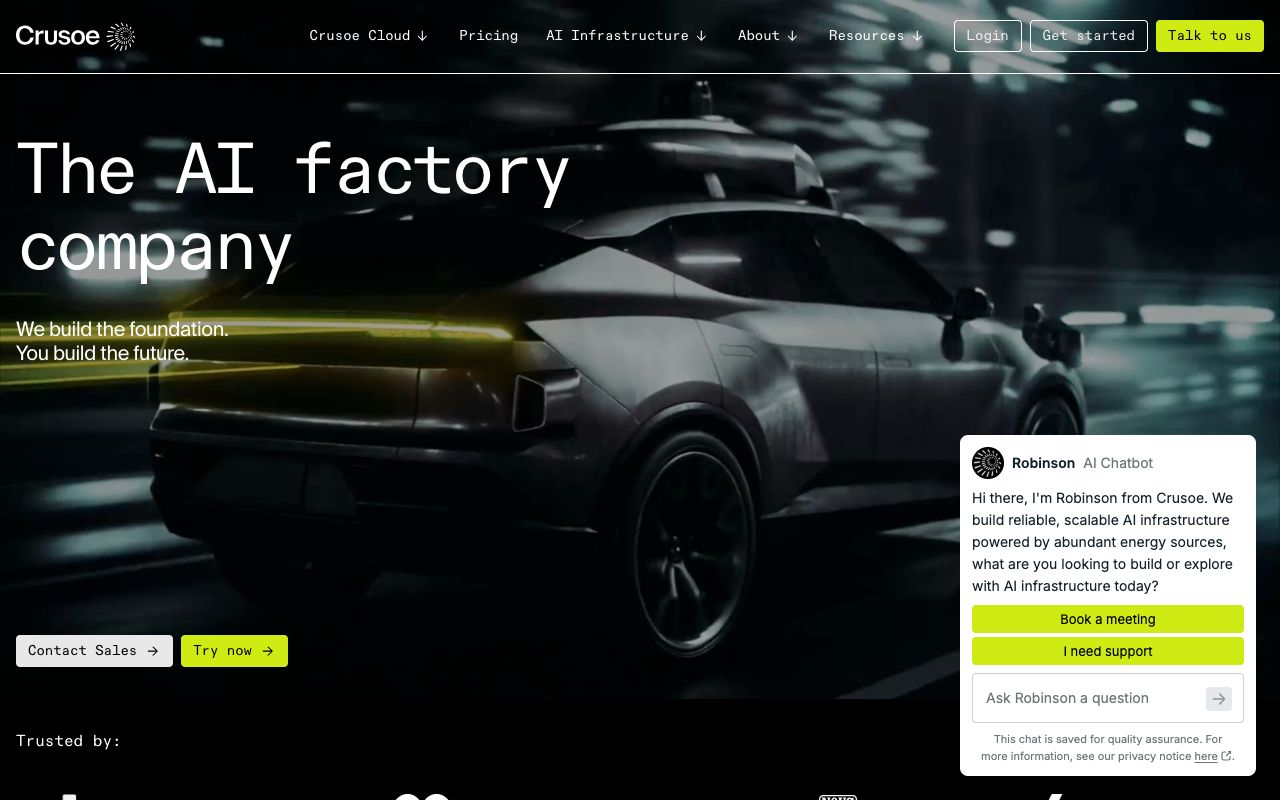 Crusoe homepage