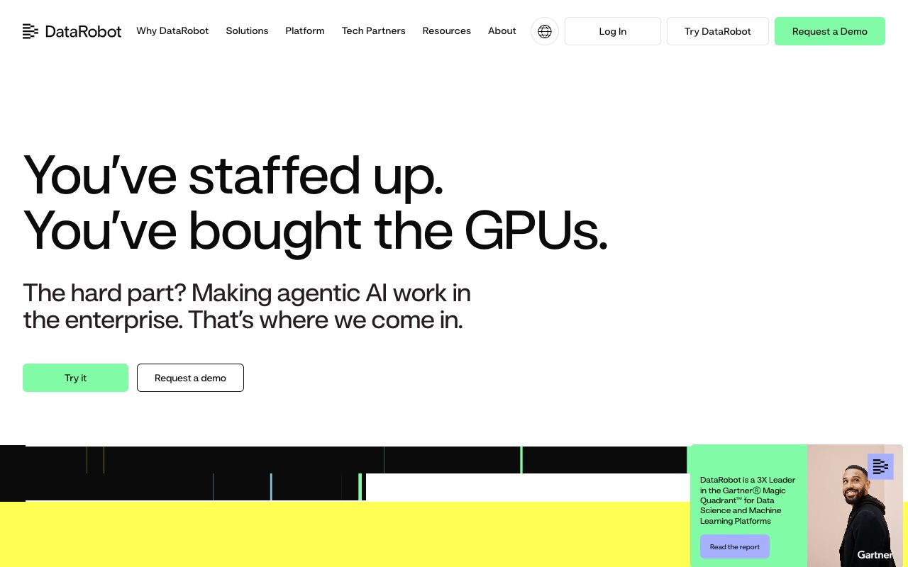 DataRobot homepage