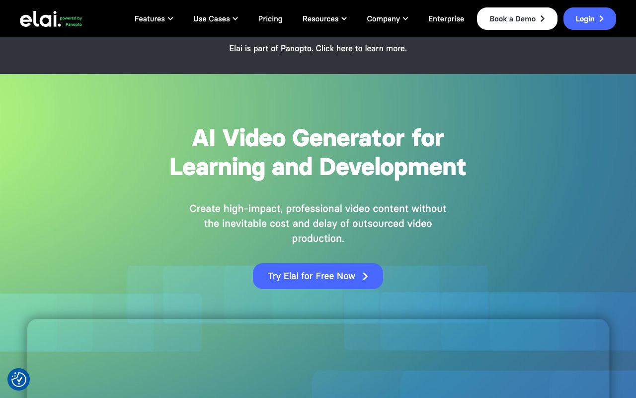 Elai homepage