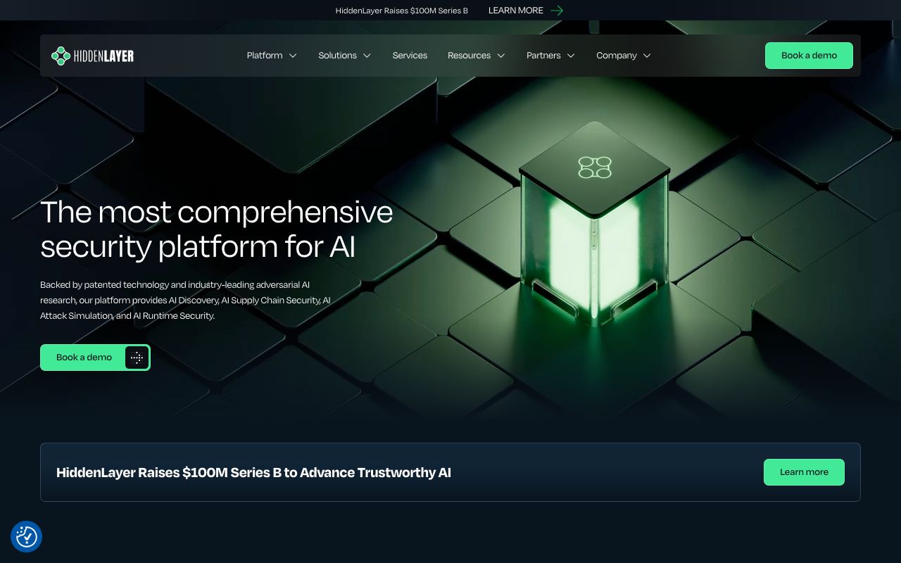 HiddenLayer homepage