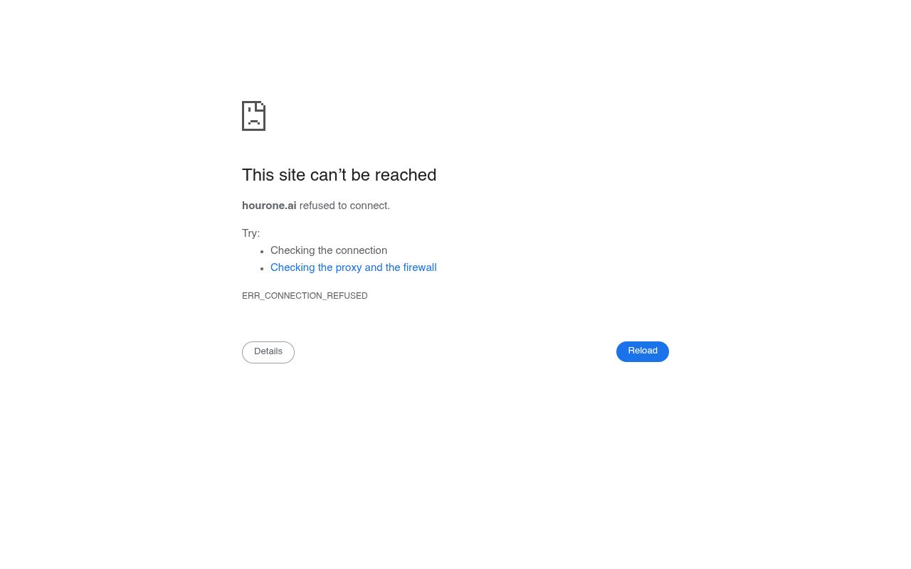 Hour One homepage