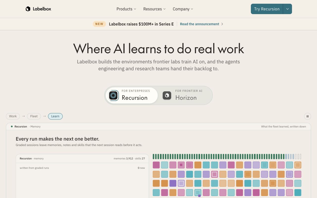 Labelbox homepage