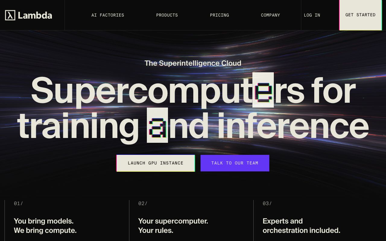 Lambda homepage