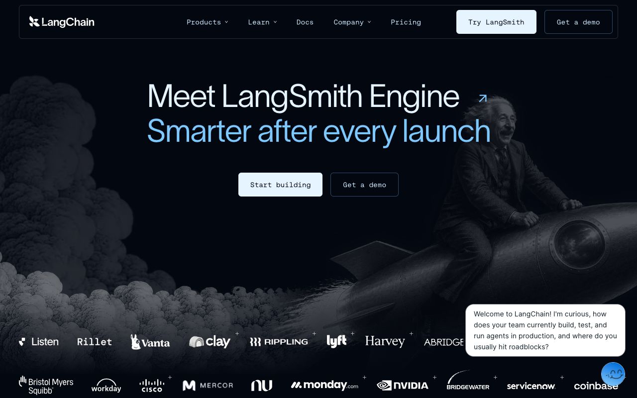 LangChain homepage