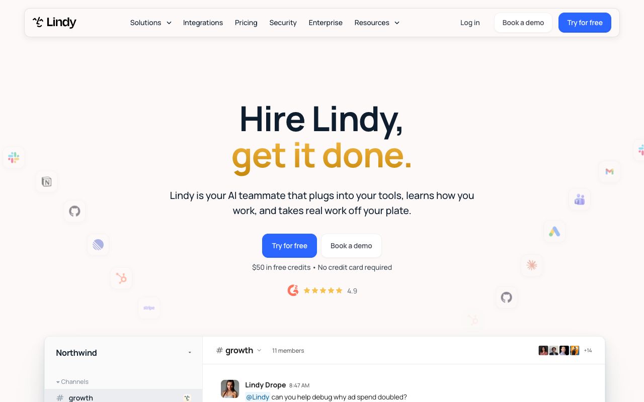 Lindy homepage