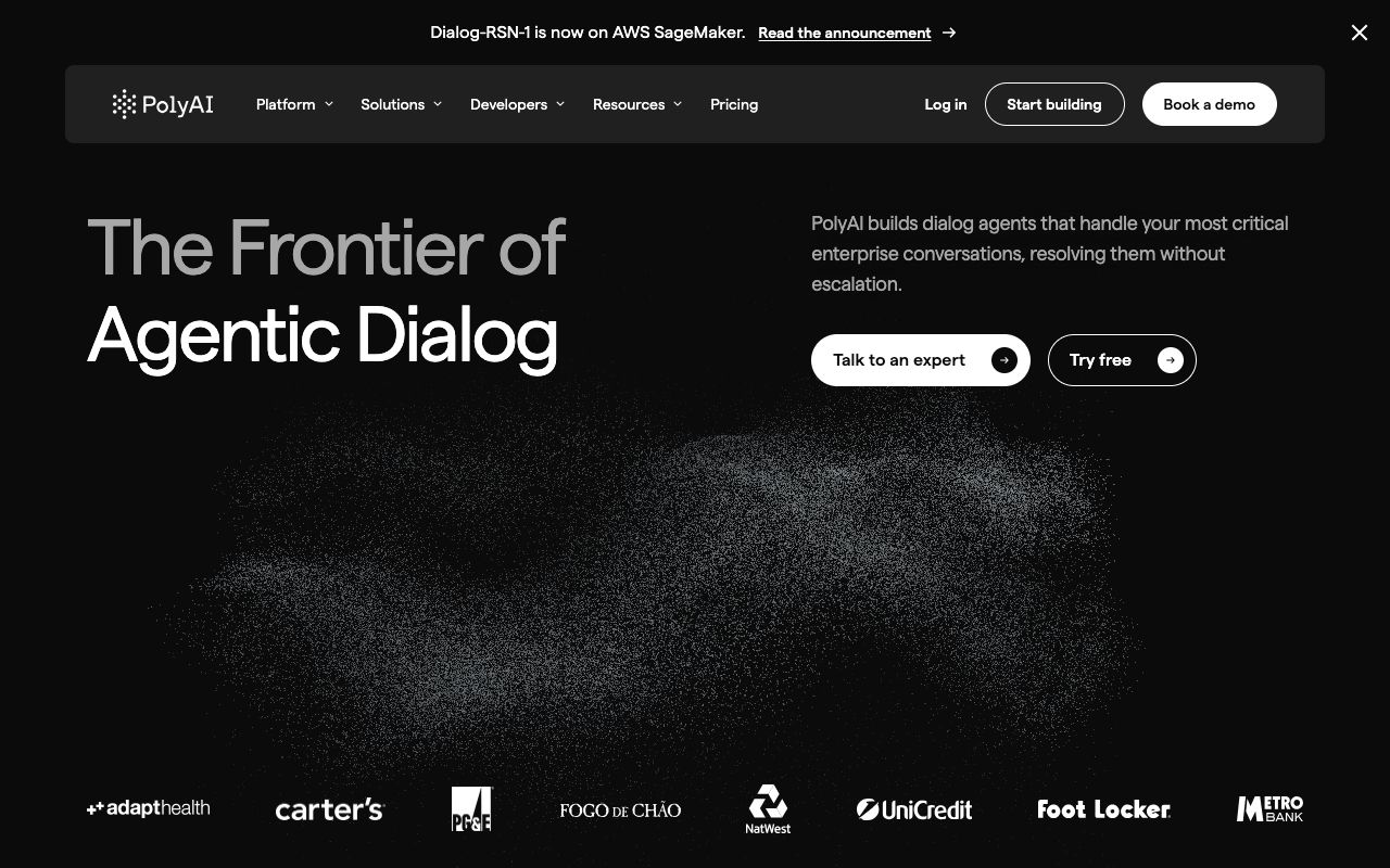 PolyAI homepage