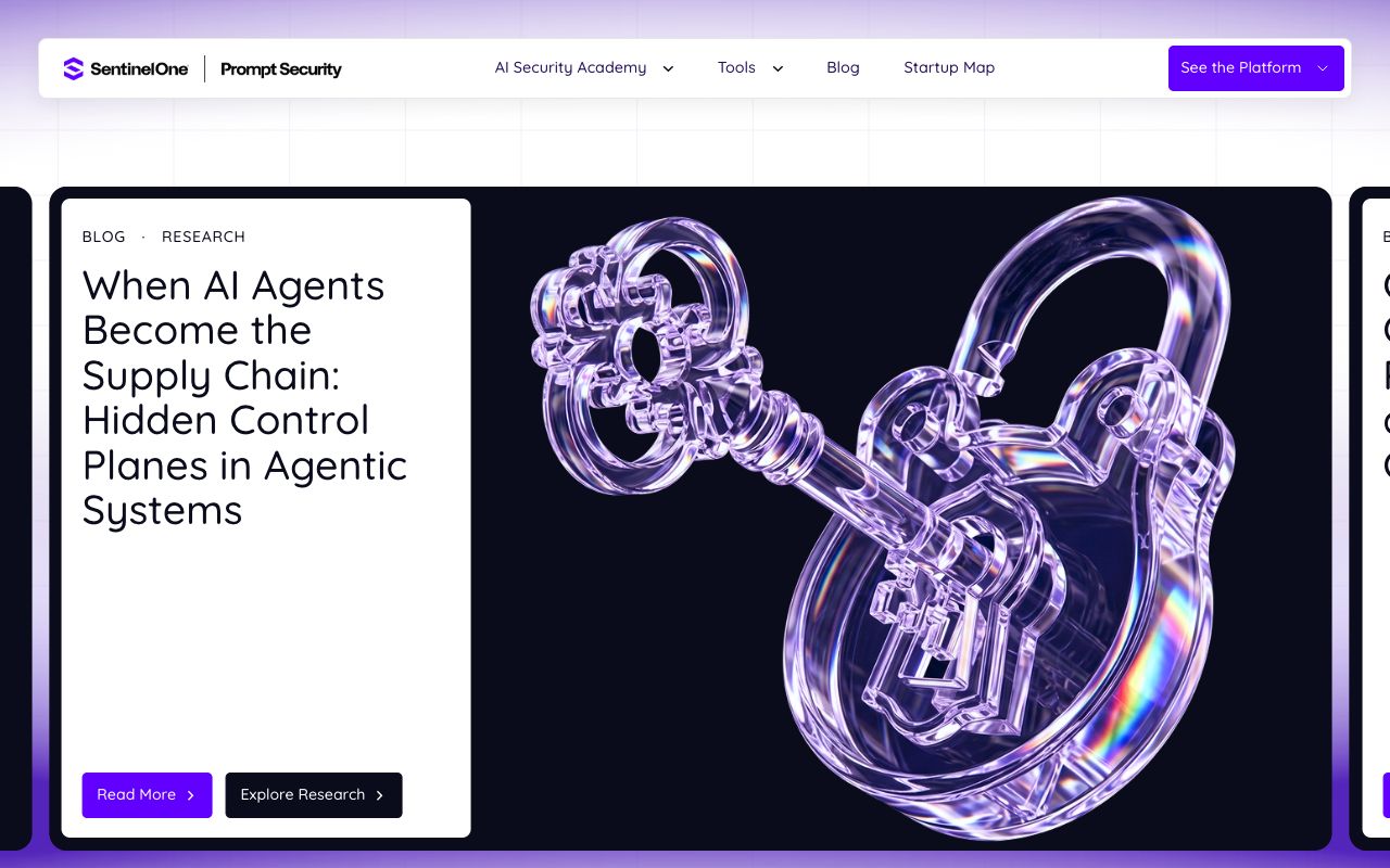 Prompt Security homepage