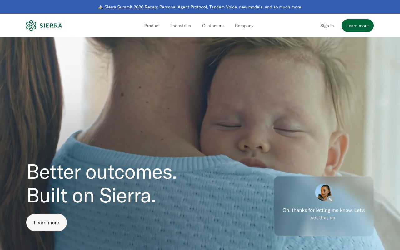 Sierra homepage