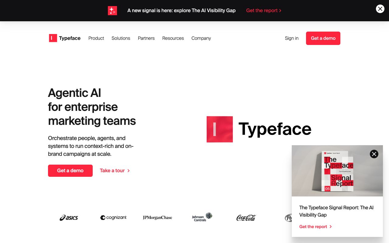 Typeface homepage