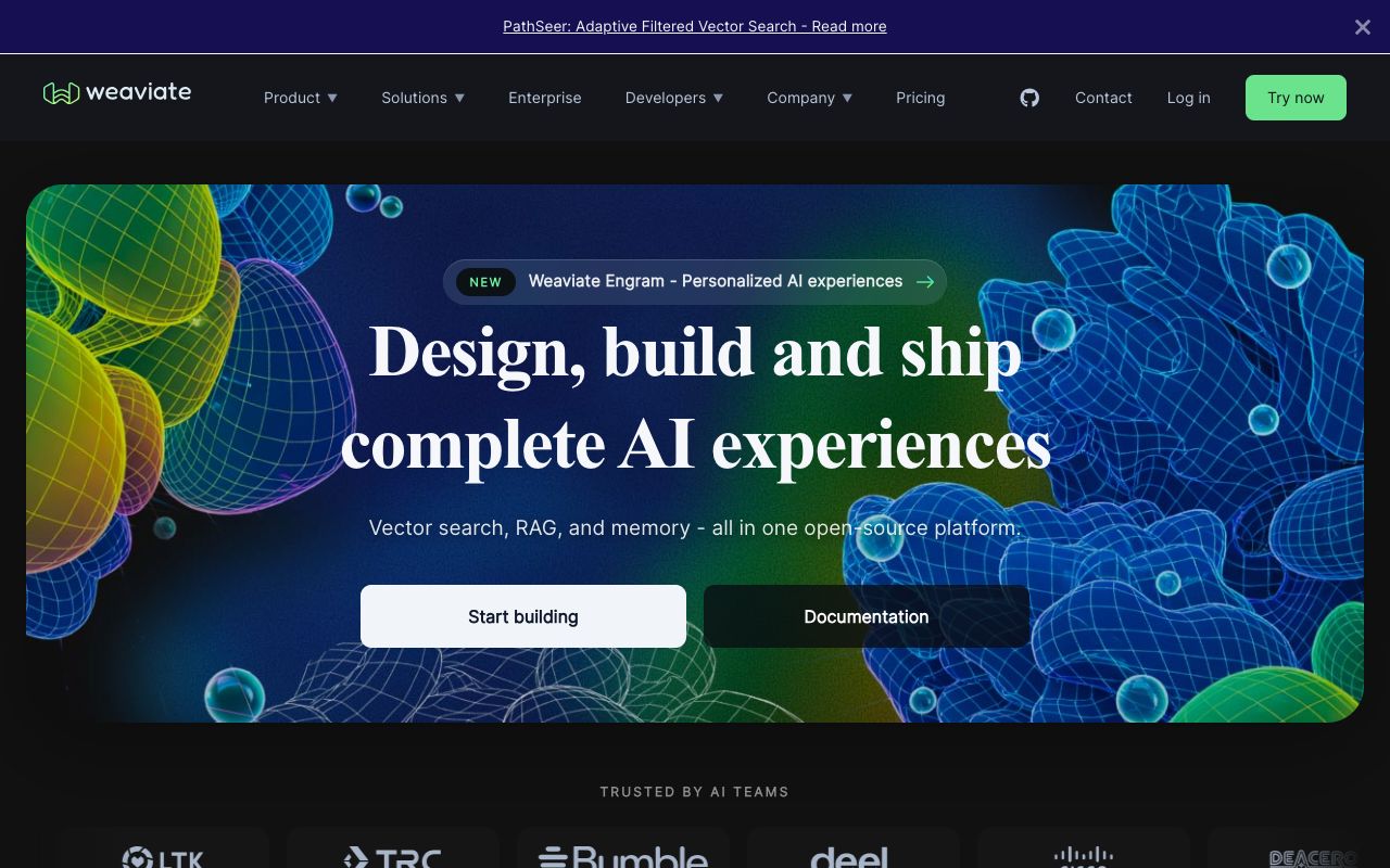 Weaviate homepage